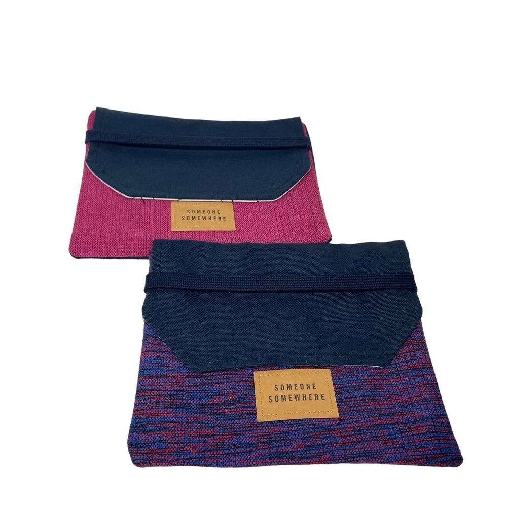 Delta Airlines Amenity Bags empty Only Someone Somewhere Woven Artisan